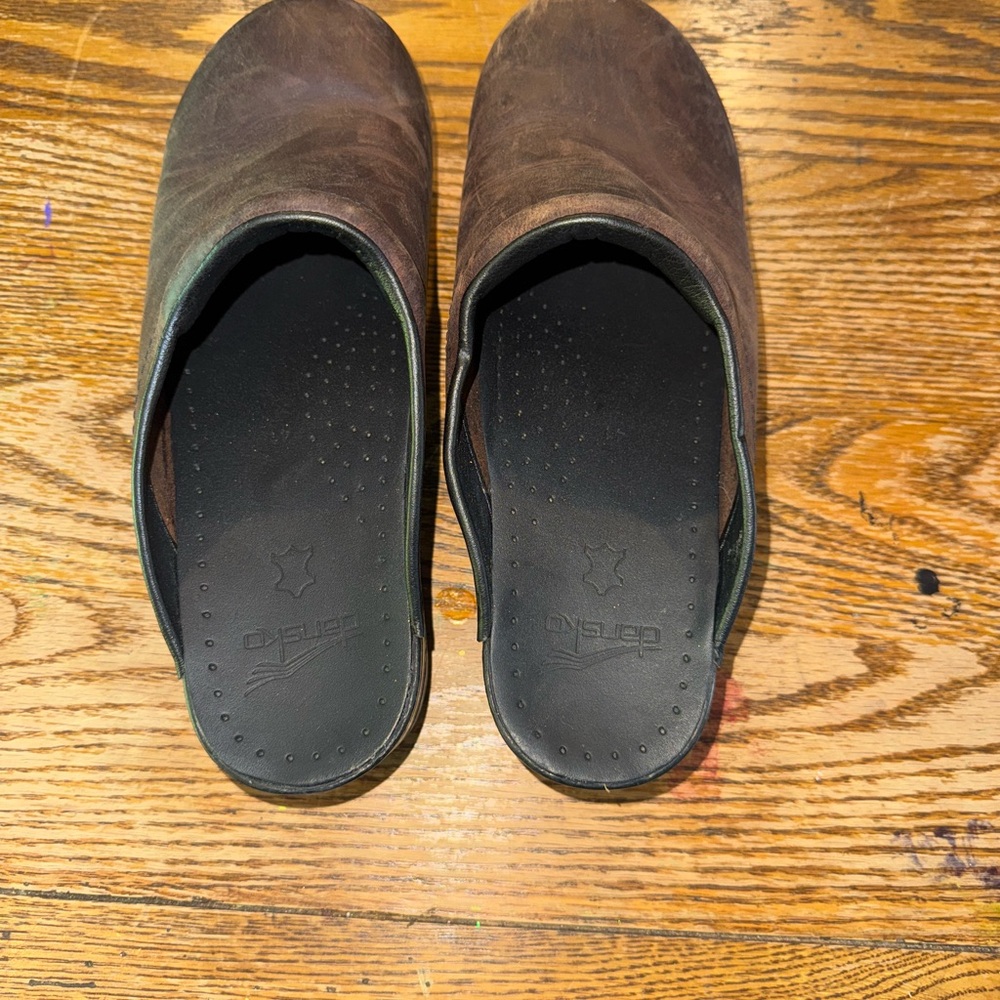 Dansko Brown Leather Clogs